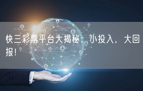 快三彩票平台大揭秘：小投入，大回报！