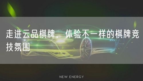 走进云品棋牌，体验不一样的棋牌竞技氛围